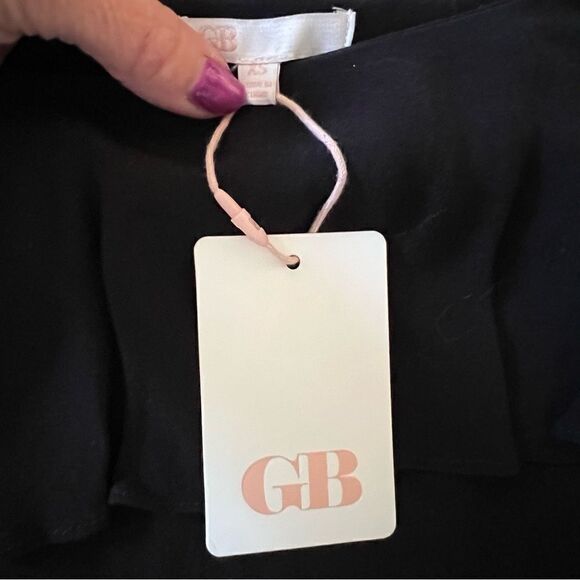 Gianni Bini Women's black tiered miniskirt Layer free-flowing ties-xs/small NWT - Picture 8 of 15